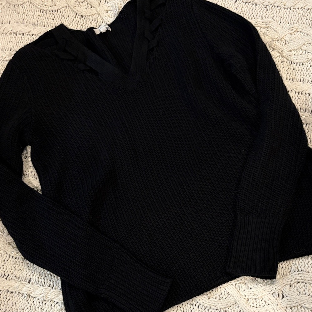 Maurices Black V-Neck Sweater